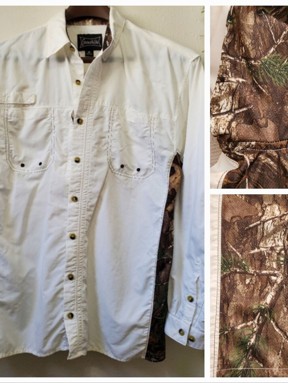 Gamehide Camo Shooting Hunting Button Up Shirt Long Sleeve Outdoor